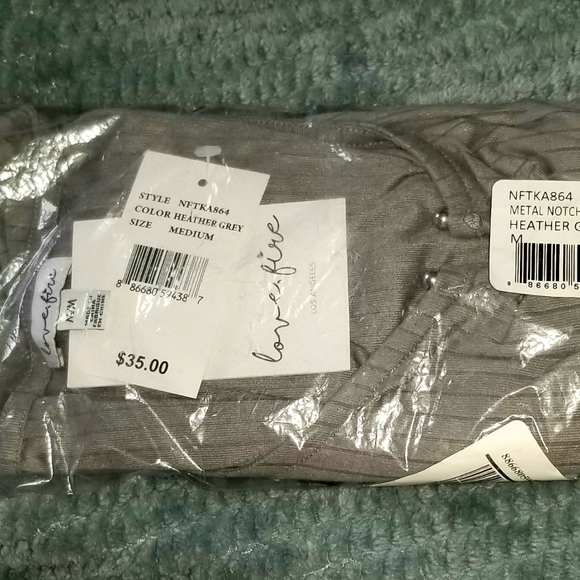 LOVE, FIRE RIBBED THONG BACK BODY SUIT.     NWT.             MEDIUM - Picture 8 of 8